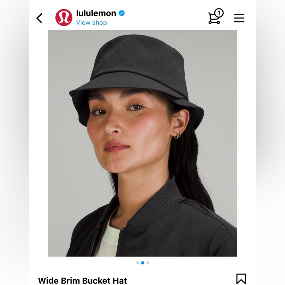 Lululemon Wide Brim Bucket hat small/medium -NWT